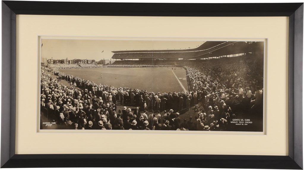 The Chuck Klein Collection - 1934 Chicago Cubs vs. New York Giants Panorama from Chuck Klein