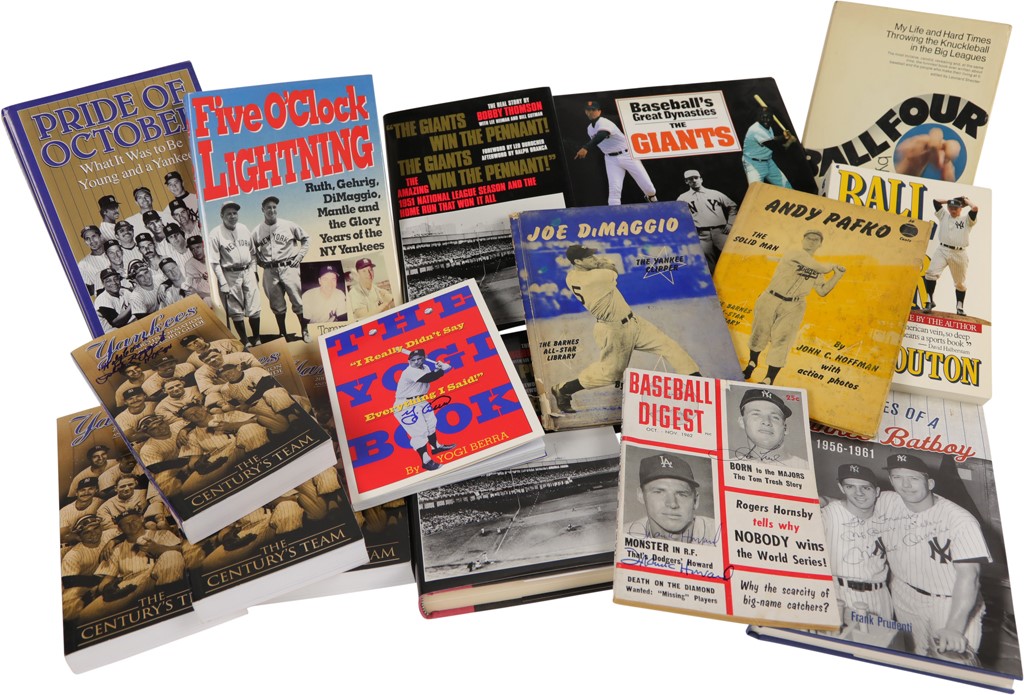 1950's New York Baseball Signed Books from NY Yankee Joe Miller (15+)