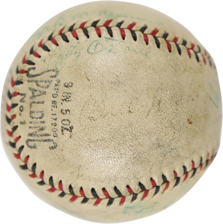 - 1933 National League All-Star Team Signed Baseball from Chuck Klein