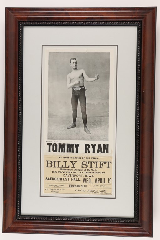 - 1899 Tommy Ryan v. Billy Stift "Fight Poster"