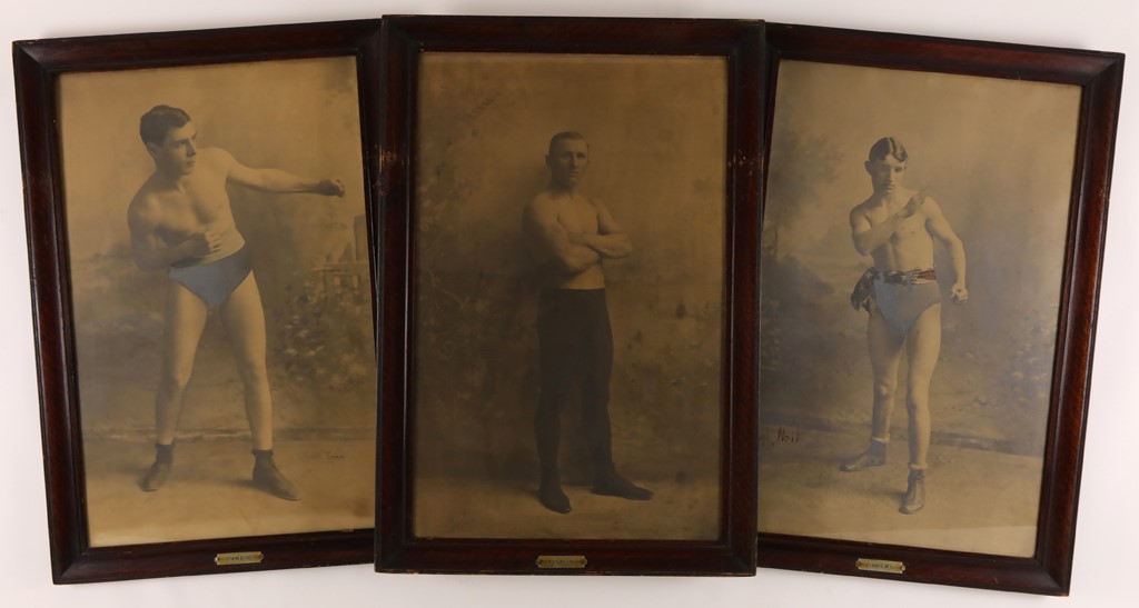 Three Turn of the Century Boxing Photos