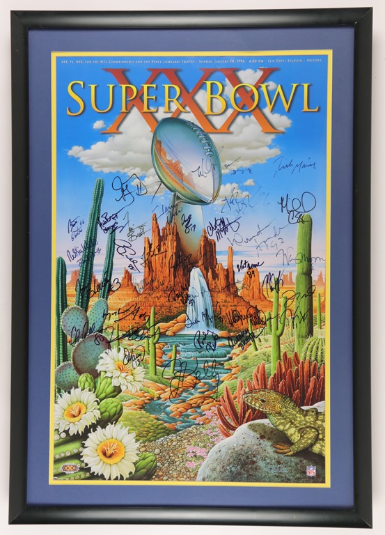 - Super Bowl Greats Signed Poster