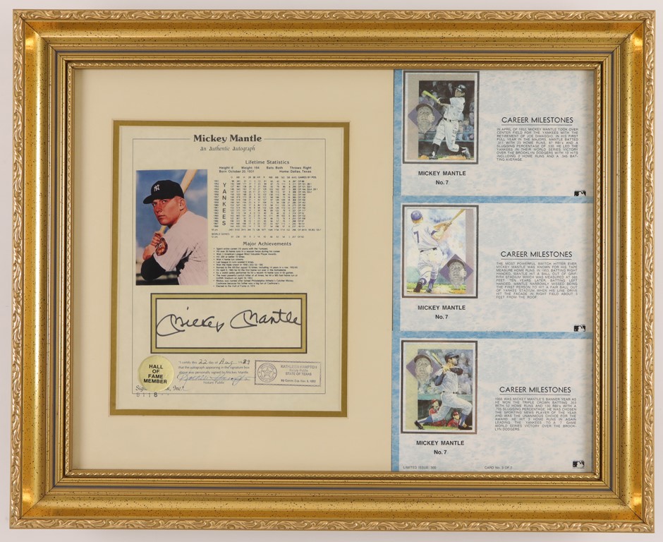 - 1989 Mickey Mantle "Authentic" Autograph