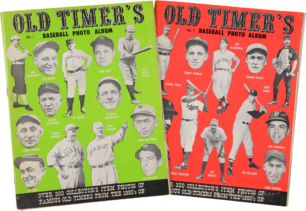 Baseball Autographs - Pair of Signed 1961 Old Timer's Baseball Photo Albums (250+ Signatures)