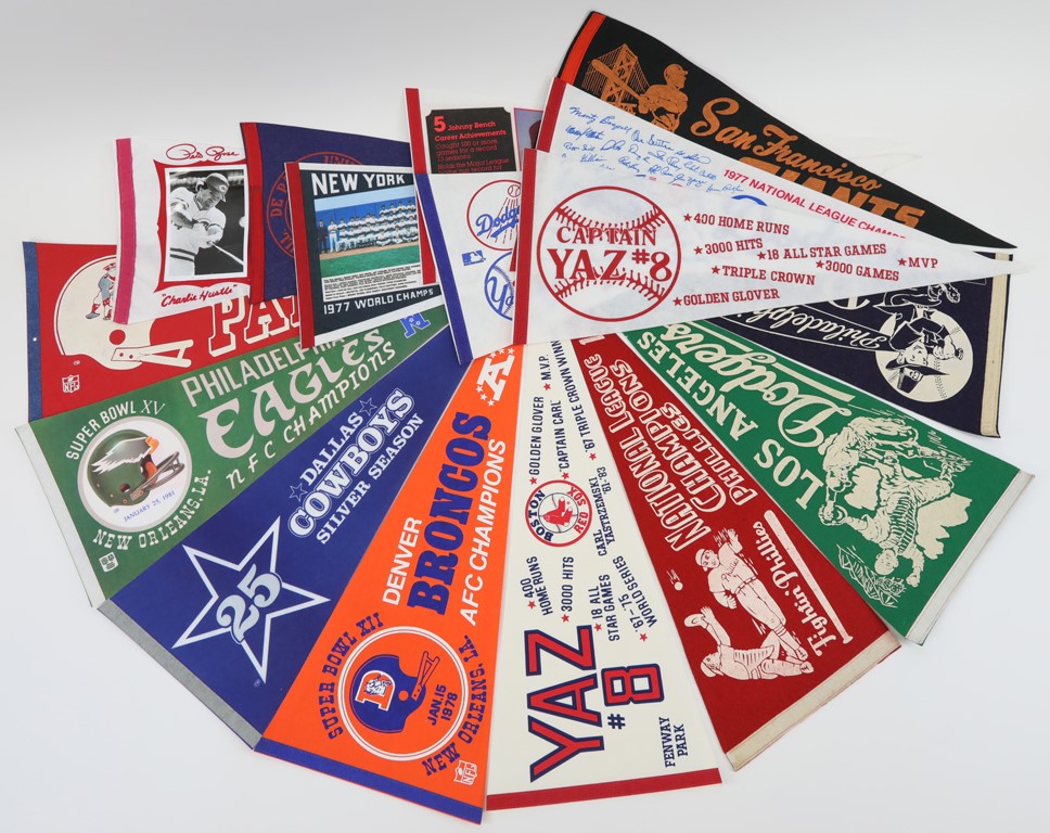 - 1950s-70s Pennant Lot