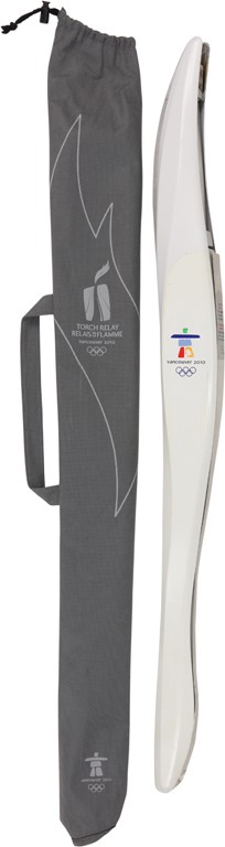 Olympics and All Sports - 2010 Vancouver Winter Olympics Torch in Original Bag