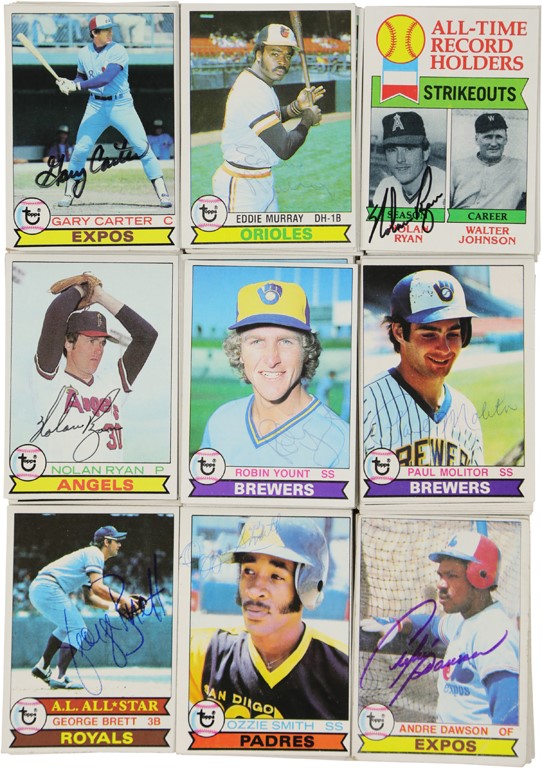 - 1979 Topps Signed Near Complete Set (750+ Cards)