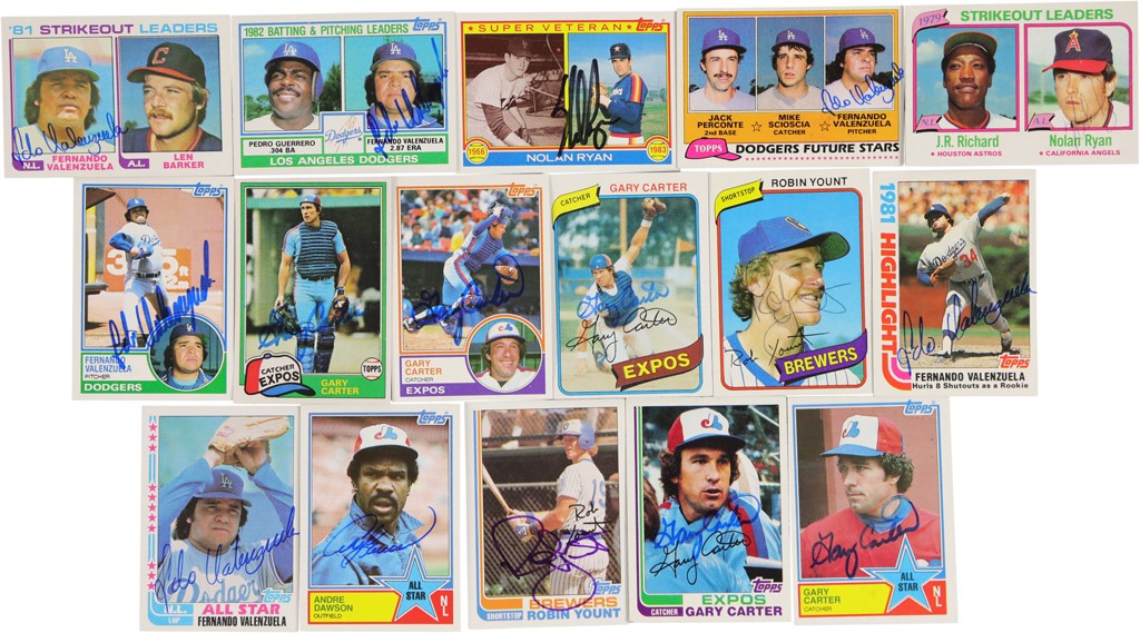Baseball and Trading Cards - Huge 1980's Topps Signed Set Run with Hall of Famers and Rookies (4,500+ Cards)