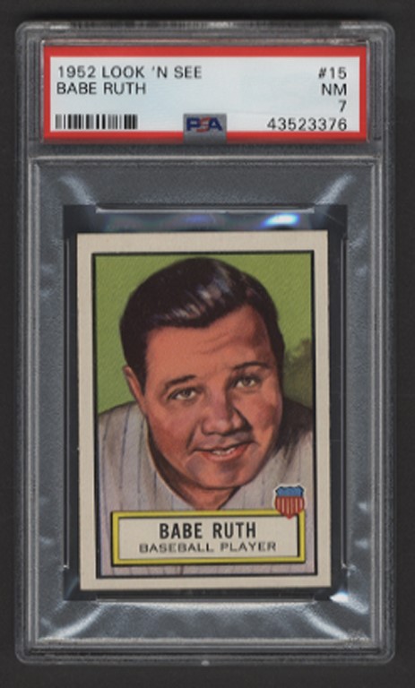 - 1952 Topps Look N' See Babe Ruth (PSA 7)