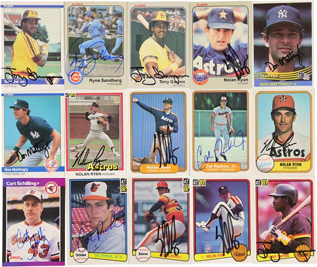 1980's Fleer, Donruss, O-Pee-Chee Signed Run of Partial Sets with Important Rookies (6,200+ Cards)