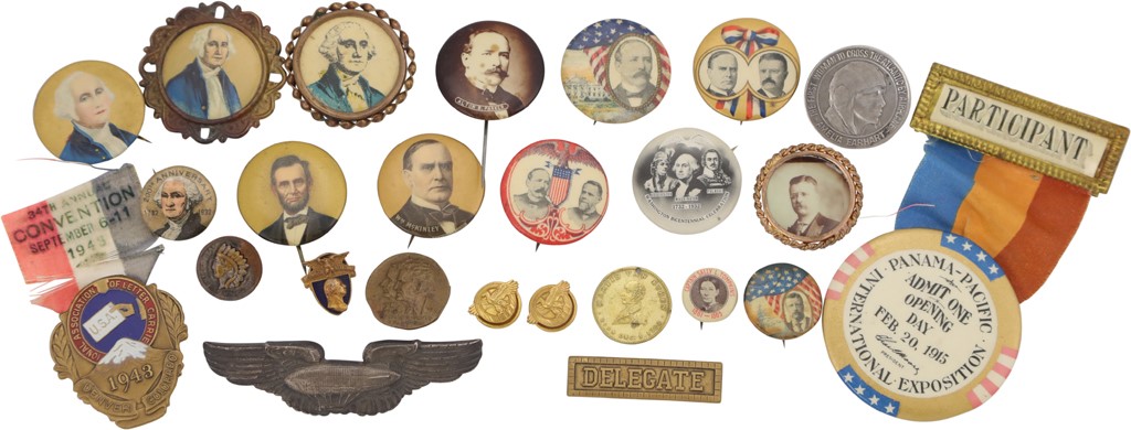 - Extensive Political & Unusual Pin Collection (25)