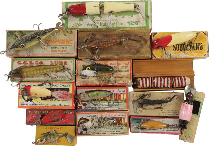 Olympics and All Sports - Early Heddon Fishing Lure Collection (50)