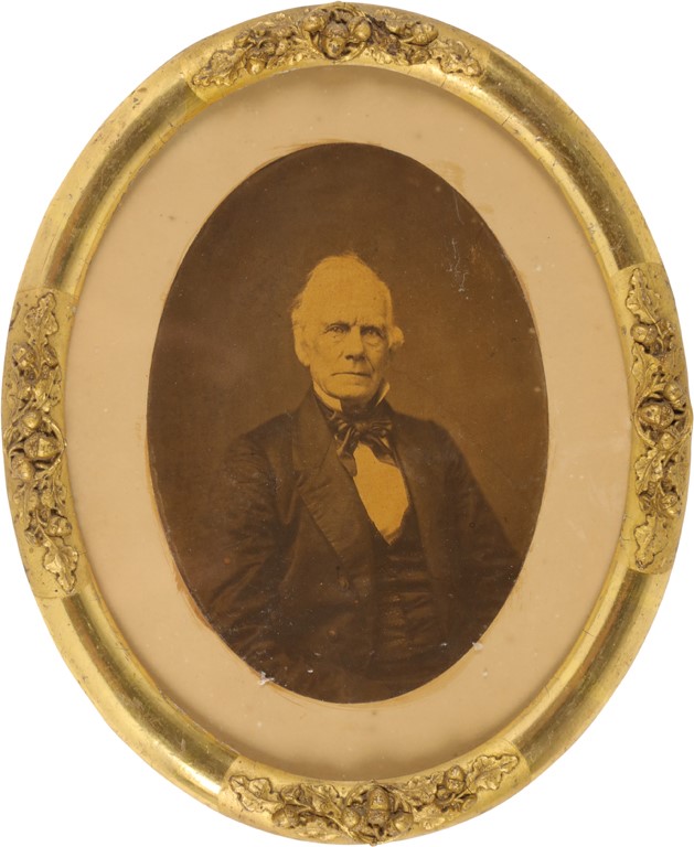 - 1840's Henry Clay Photograph in Original Frame