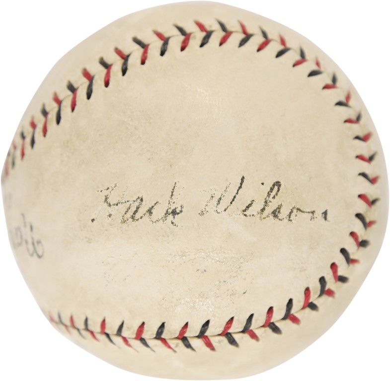 Baseball Autographs - 1926-33 Hack Wilson Signed Baseball (PSA)