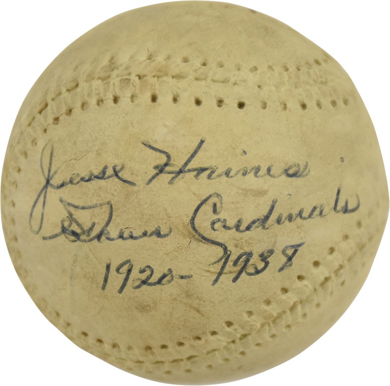 St. Louis Cardinals - Jesse Haines Single Signed Baseball (PSA)