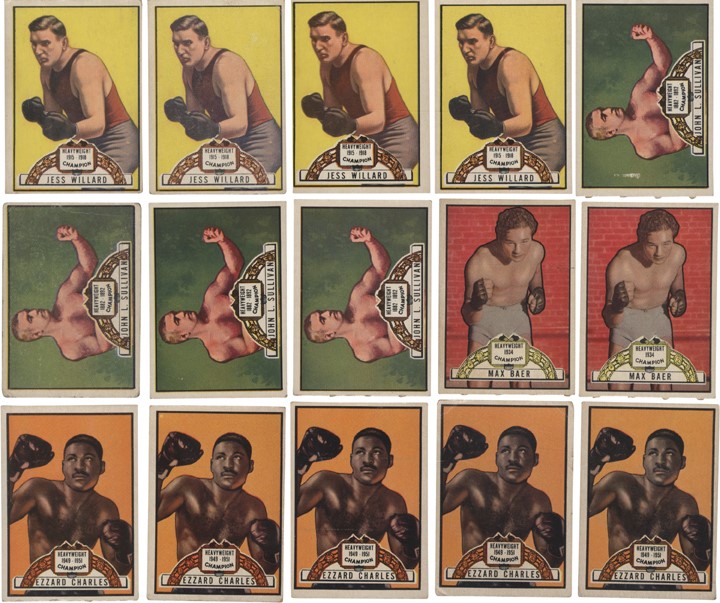 Boxing Cards - 1951 Topps Ringside Boxing Collection (500+)