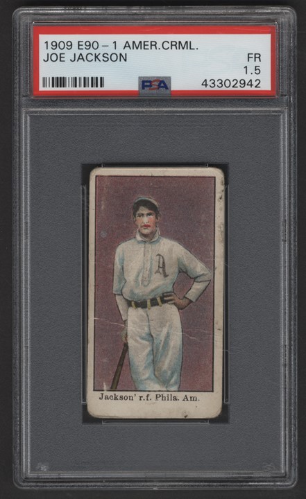 Baseball and Trading Cards - 1909 E90-1 American Caramel Joe Jackson (PSA 1.5)