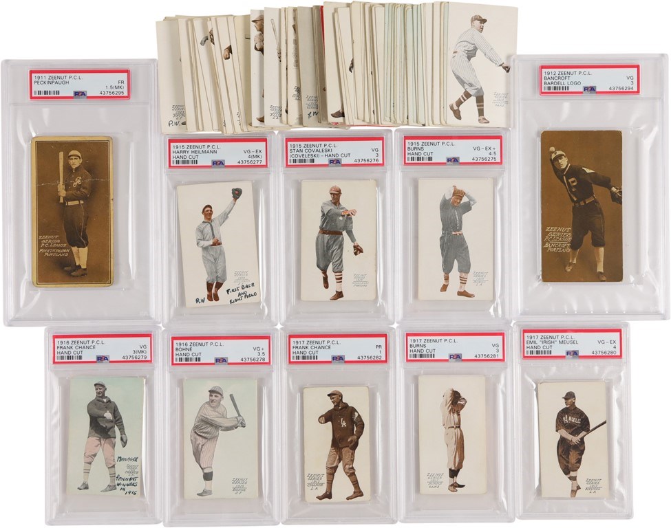 Baseball and Trading Cards - Amazing 1911-1936 Zeenut Collection with PSA Graded - ENTIRE List in Description (300+)