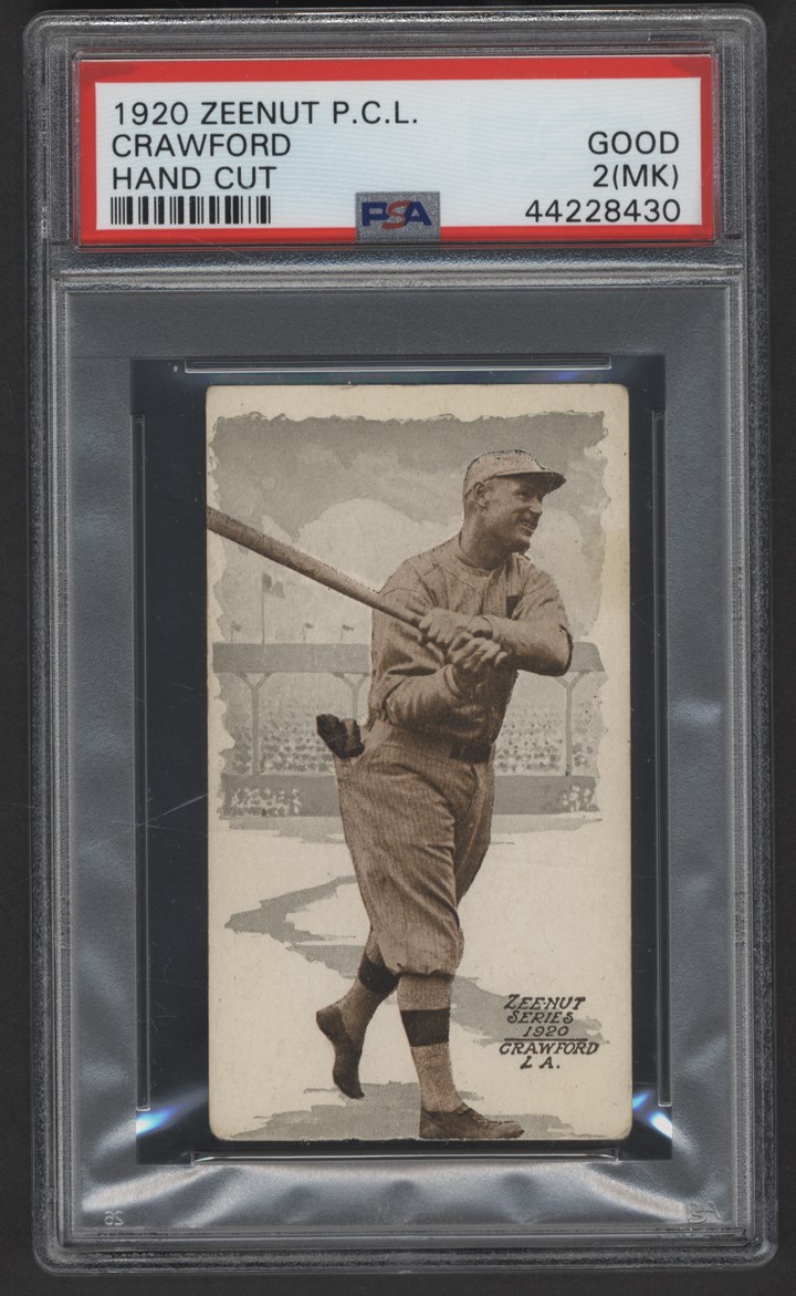 1920 Zeenut PCL Sam Crawford (PSA) - Only PSA Graded Example!