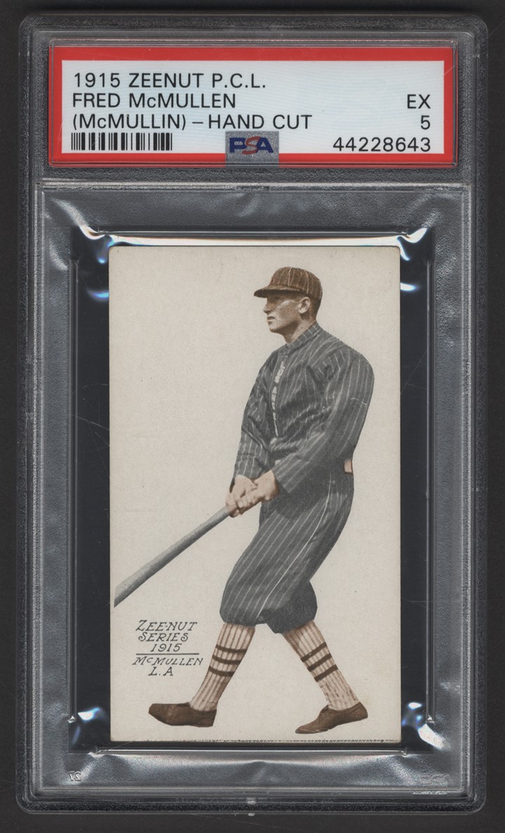 - 1915 Zeenut PCL "Black Sox" Fred McMullen (PSA EX 5) - Pop 1 Highest Graded!