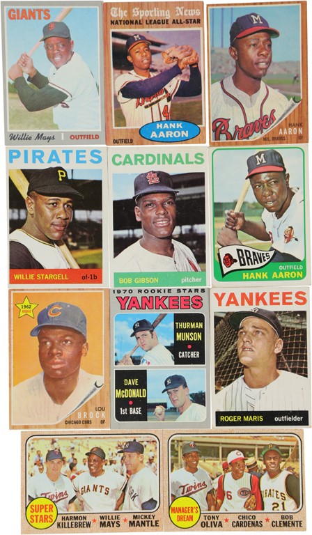 Baseball and Trading Cards - 1960-74 Topps Hall of Famer and Star Collection (25+)