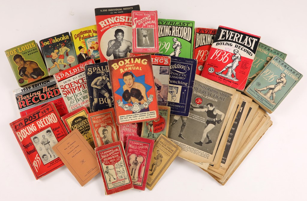 Early 20th Century Boxing Record Books, Guides and More