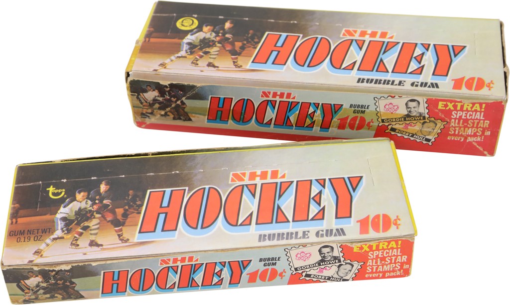 - 1969 Topps and O-Pee-Chee Hockey Display Boxes