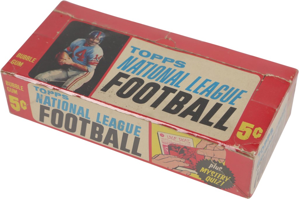 Football Cards - 1963 Topps Football Empty Display Box