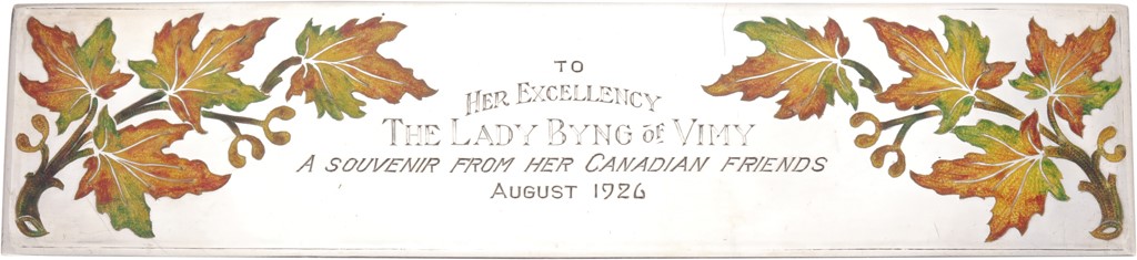 - 1926 Lady Byng Presentation Silver Bar