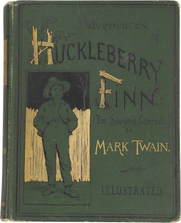 - 1885 Huckleberry Finn by Mark Twain First Edition