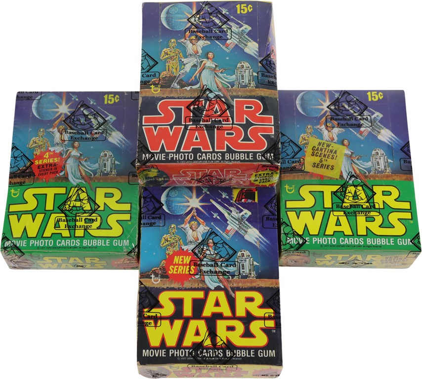 - 1977-78 Star Wars Series 1-5 Unopened Wax Boxes (4)