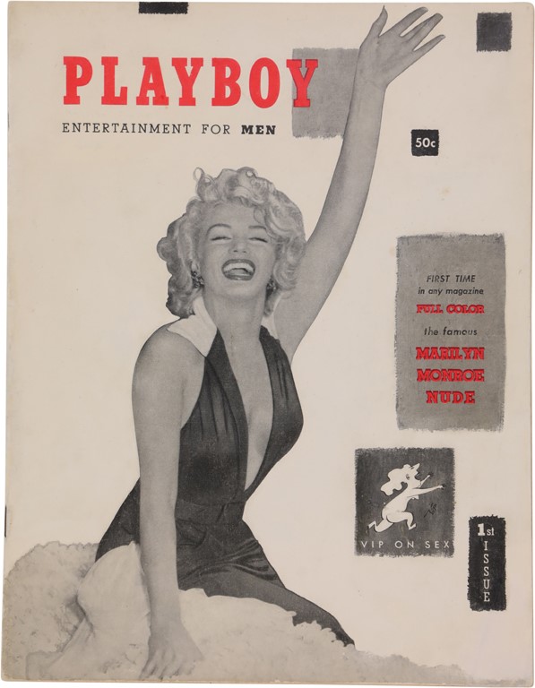Rock And Pop Culture - Gorgeous Playboy #1 with Marilyn Monroe Cover and Centerfold