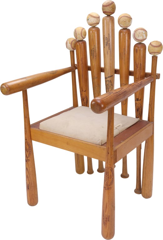 - 1965 "Baseball Game of Thrones" Exceptional Chair