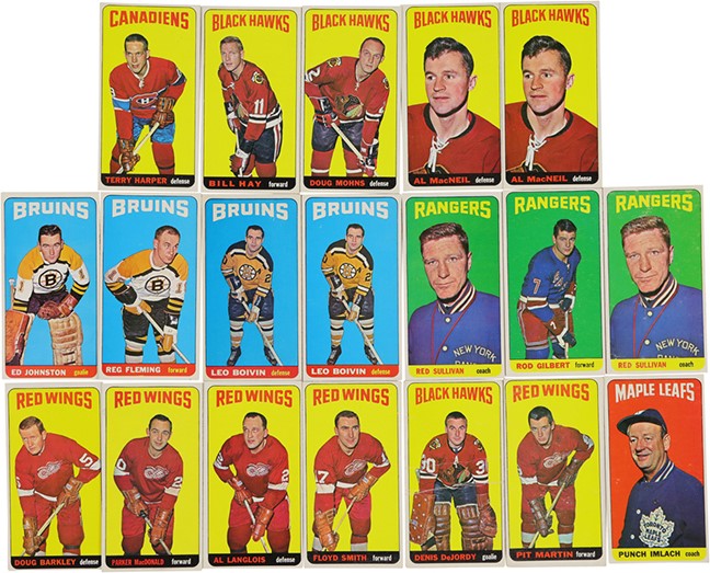 1964 Topps Hockey Near Low Number Run (43/55) Plus Extras (19)