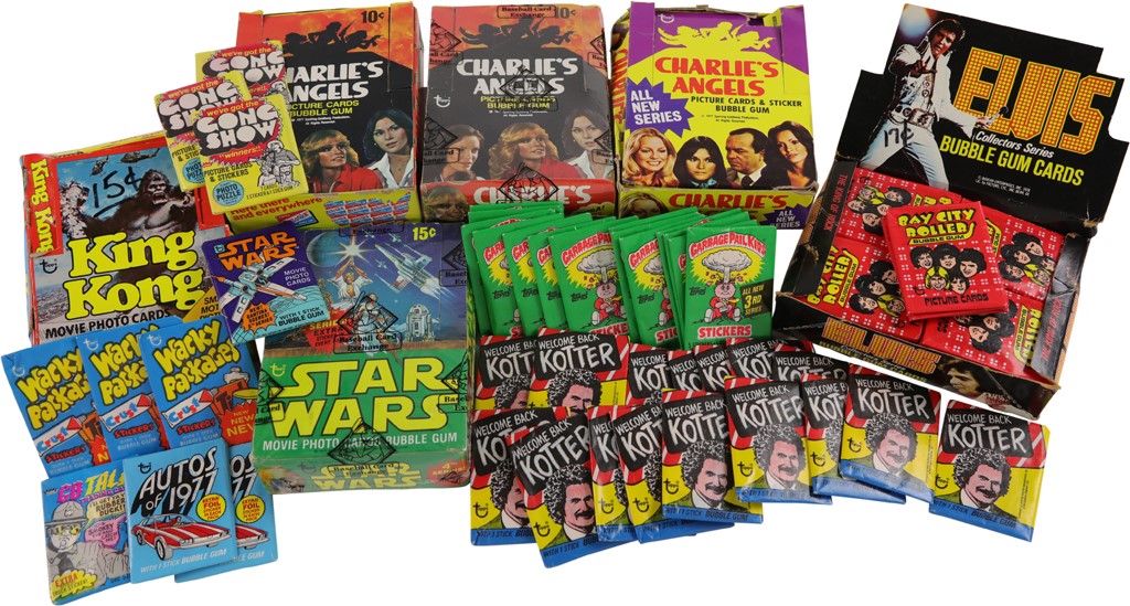 - 1970's-80's Non-Sports Collection of Unopened Boxes & Packs w/Star Wars BBCE Box (100+)