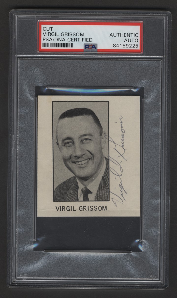 Rock And Pop Culture - Virgil "Gus" Grissom Signed Photo with NASA LOA (PSA)