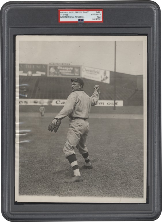 - 1923 Ty Cobb Inaugural Year Photo in Yankee Stadium from The Boston Collection (Type I)