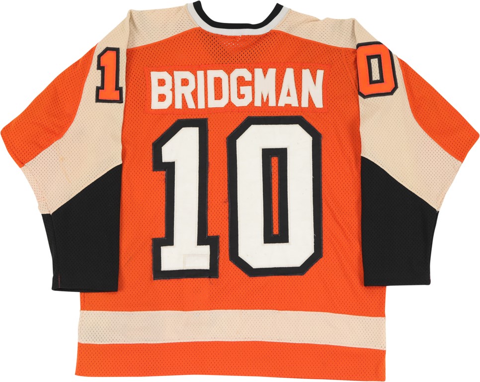- 1980-81 Mel Bridgman Philadelphia Flyers Game Worn Jersey