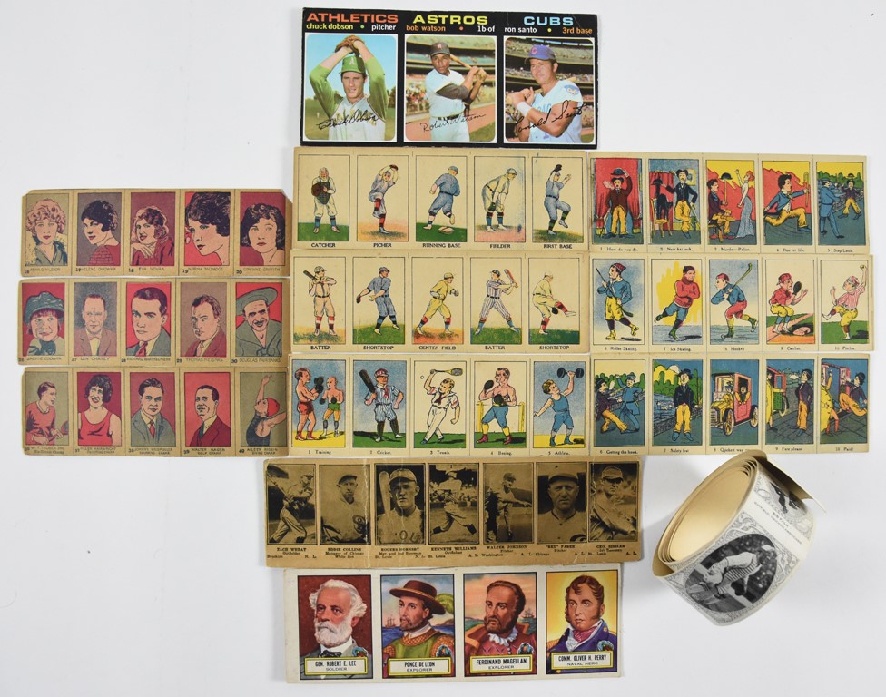 Early 20th Century Non Sports Card "W" Strips with Charlie Chaplin