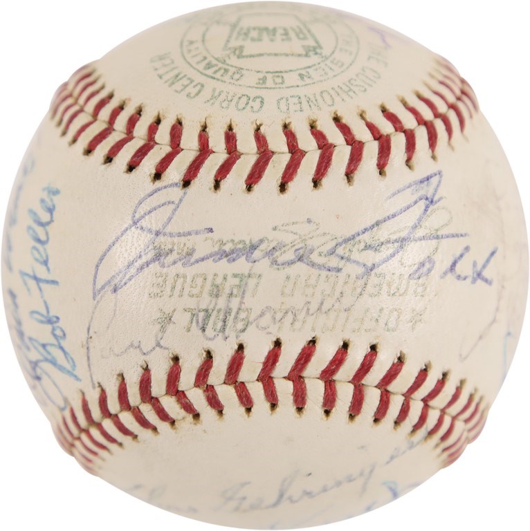- Beautiful Hall of Fame Greats Signed Baseball with Jimmie Foxx (JSA)
