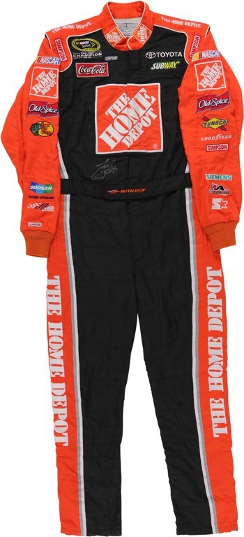2007 Tony Stewart Signed Race Worn Fire Suit (Photo-Matched)
