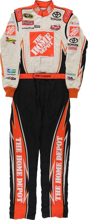 Olympics and All Sports - 2009 Joey Logano Pocono 500 Race Worn Fire Suit (Photo-Matched)