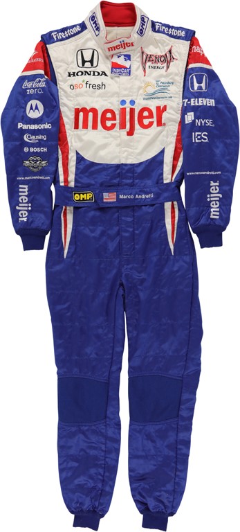 - 2009 Marco Andretti Race Worn Fire Suit (Andretti LOA)