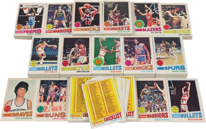 1977 Topps Basketball MINT Hoard of HOF & Star Cards (484)