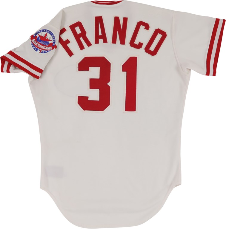 Sold at Auction: Jose Rijo Game Worn Cincinnati Reds Jersey