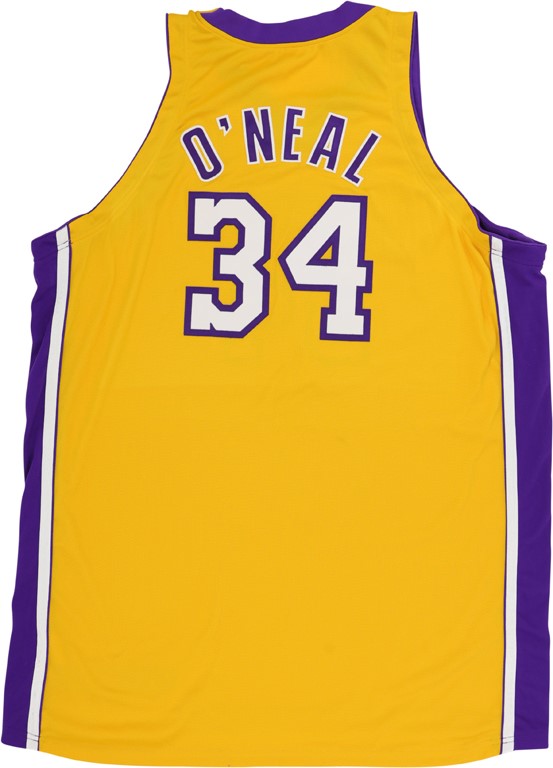 - 2003-04 Shaquille O'Neal Los Angeles Lakers Game Worn Jersey