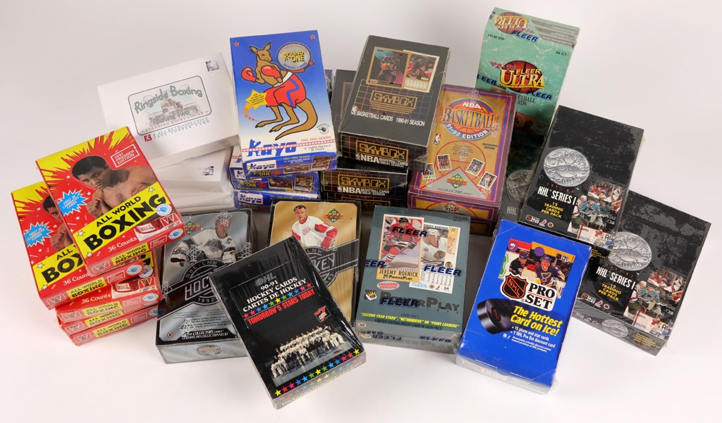 - Boxing, Hockey, and Basketball Unopened Boxes (26)