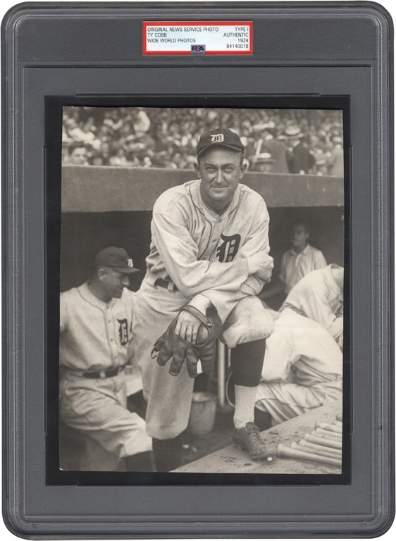 - 1924 Ty Cobb "The King and His Castle" Type I Photograph from The Boston Collection