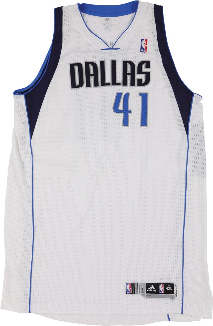 - 2012-13 Dirk Nowitzki Dallas Mavericks Signed Game Worn Jersey - Photo-Matched to 12 Games (Panini 1 of 1 COA)