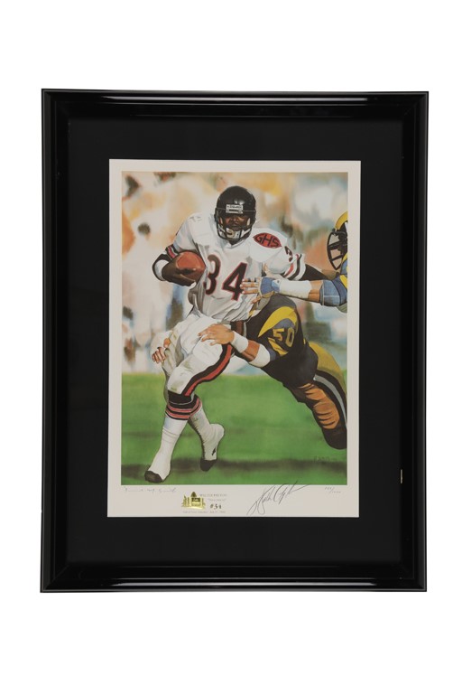 Football - Two Walter Payton Signed Limited Editions